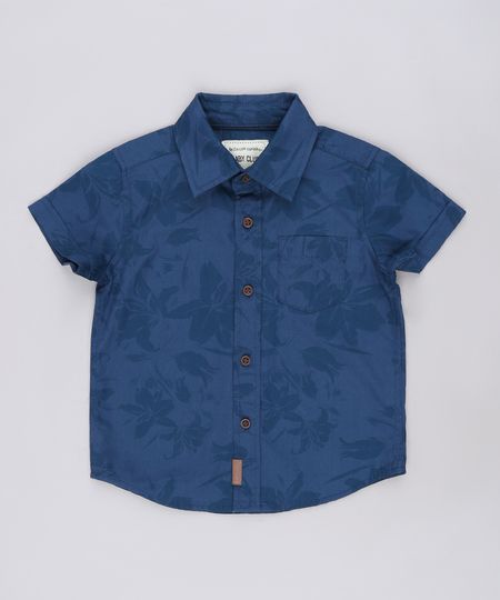 Camisa-Infantil-Estampada-de-Folhagens-com-Bolso-Manga-Curta-Azul-Escuro-9543945-Azul_Escuro_1 Camisa-Infantil-Estampada-de-Folhagens-com-Bolso-Manga-Curta-Azul-Escuro-9543945-Azul_Escuro_1