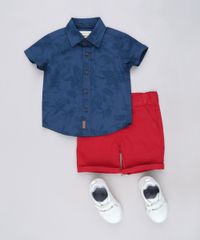 Camisa-Infantil-Estampada-de-Folhagens-com-Bolso-Manga-Curta-Azul-Escuro-9543945-Azul_Escuro_3