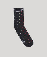 Meia-Feminina-Cano-Alto-Friends-Estampada-Preta-9677707-Preto_1