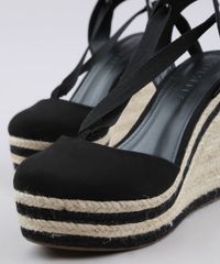 Espadrille-Feminina-Oneself-Plataforma-em-Suede-com-Amarracao-Preto-9721664-Preto_2