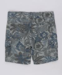 Bermuda-Infantil-Reta-Cargo-Estampada-de-Folhagens--Verde-Militar-9635832-Verde_Militar_2