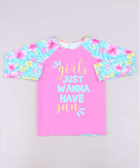 Blusa-de-Praia-Infantil-Raglan-Estampado-Floral-Manga-Longa-Rosa-9655163-Rosa_1