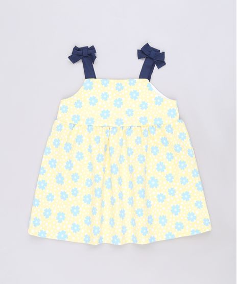 Vestido-Infantil-Estampado-Floral-Alcas-Medias-Amarelo-9590213-Amarelo_1