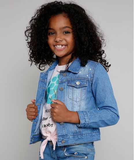 Jaqueta-Jeans-Infantil-com-Perolas-e-Strass-Azul-Claro-9476241-Azul_Claro_1