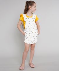 Jardineira-Short-Saia-de-Sarja-Infantil-Estampada-Floral-com-Babado-Off-White-9583279-Off_White_3