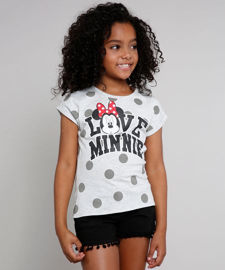 Blusa-Infantil--I-Love-Minnie--com-Glitter-Manga-Curta-Cinza-Mescla-Claro-9610883-Cinza_Mescla_Claro_1