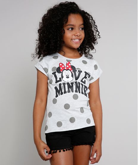 Blusa-Infantil--I-Love-Minnie--com-Glitter-Manga-Curta-Cinza-Mescla-Claro-9610883-Cinza_Mescla_Claro_1