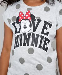 Blusa-Infantil--I-Love-Minnie--com-Glitter-Manga-Curta-Cinza-Mescla-Claro-9610883-Cinza_Mescla_Claro_4