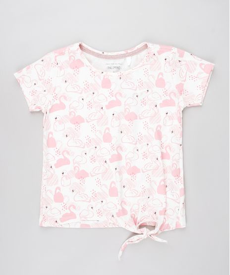 Blusa-Infantil-Estampada-de-Cisne-com-Brilho-e-No-Manga-Curta-Off-White-9587785-Off_White_1