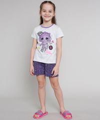 Pijama-Infantil-LOL-Surprise-Manga-Curta-Cinza-Mescla-Claro-9640939-Cinza_Mescla_Claro_1