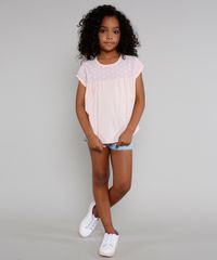 Blusa-Infantil-com-Recorte-em-Laise-Manga-Curta-Rose-9668930-Rose_3