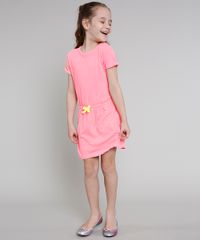Vestido-Infantil-com-Laco-Neon-Manga-Curta-Rosa-9636526-Rosa_3