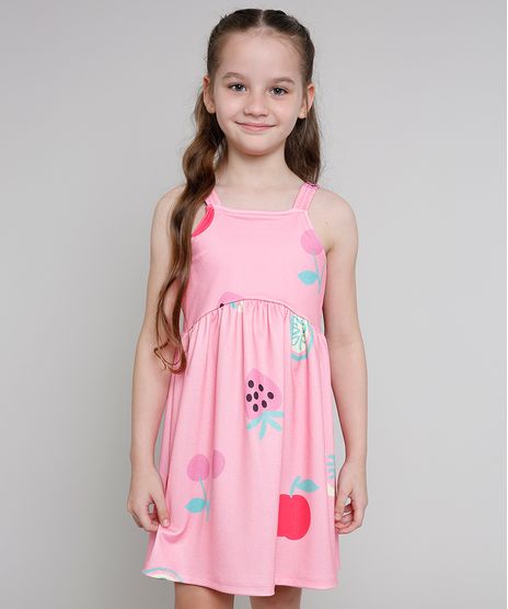 Vestido-Infantil-Estampado-de-Frutas-Alca-Media-Rosa-9664233-Rosa_1