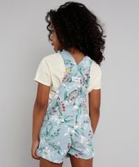 Jardineira-Short-Saia-de-Sarja-Infantil-Estampada-Floral-Verde-Claro-9583281-Verde_Claro_2
