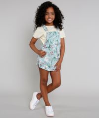 Jardineira-Short-Saia-de-Sarja-Infantil-Estampada-Floral-Verde-Claro-9583281-Verde_Claro_3