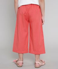 Calca-Infantil-Pantacourt-com-Botoes-Coral-9662725-Coral_2