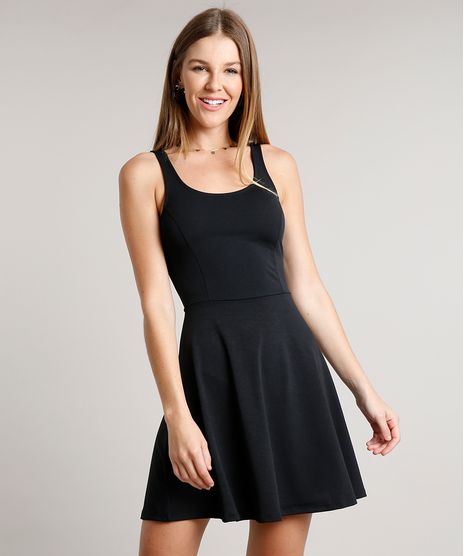 Vestido-Feminino-Curto-Evase-Sem-Manga-Preto-9248330-Preto_1