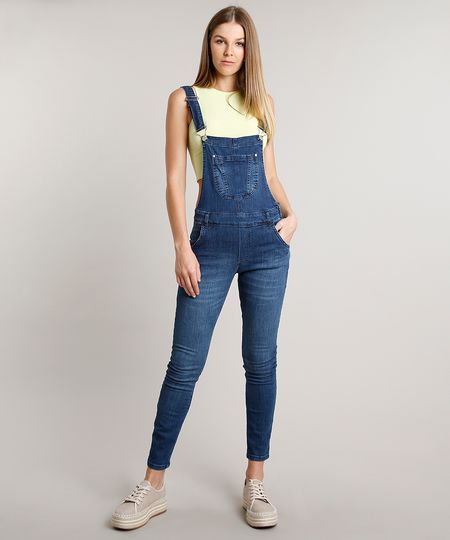 Macacao-Jeans-Feminino-com-Bolsos-Azul-Escuro-9670248-Azul_Escuro_1 Macacao-Jeans-Feminino-com-Bolsos-Azul-Escuro-9670248-Azul_Escuro_1