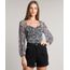 Blusa-Feminina-Estampada-Floral-em-Tule-Manga-3-4-Decote-Coracao-Preta-9696022-Preto_1