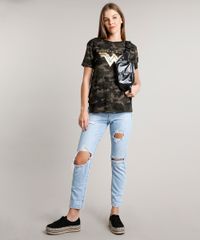 Blusa-Feminina-Mulher-Maravilha-Estampada-Camuflada-Manga-Curta-Decote-Redondo-Verde-Militar-9640462-Verde_Militar_3