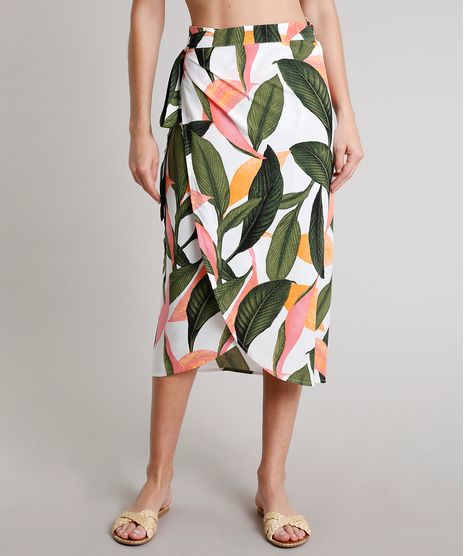 Saia-Feminina-Midi-Envelope-Estampada-de-Folhagem-Off-White-9714242-Off_White_1
