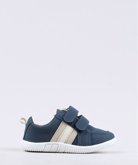 Tenis-Infantil-Baby-Club-com-Faixa-Lateral-e-Velcro-Azul-Marinho-8845644-Azul_Marinho_1