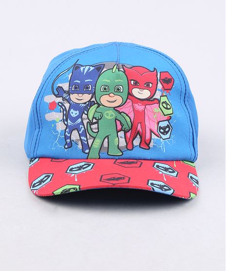 Bone-Infantil-Aba-Curva-PJ-Masks-Azul-Royal-9668924-Azul_Royal_1