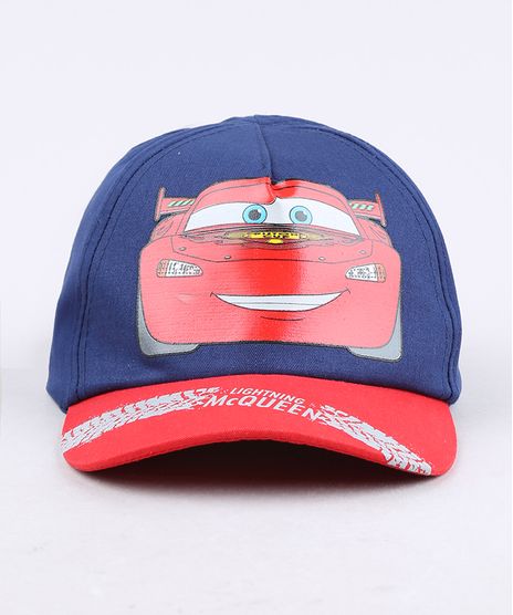 Bone-Infantil-Aba-Curva-Relampago-McQueen-Carros-Azul-Marinho-9668921-Azul_Marinho_1