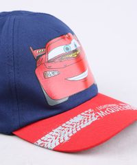 Bone-Infantil-Aba-Curva-Relampago-McQueen-Carros-Azul-Marinho-9668921-Azul_Marinho_2