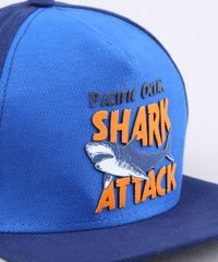 Bone-Infantil-Aba-Reta--Shark-Attack--Azul-Marinho-9664349-Azul_Marinho_2