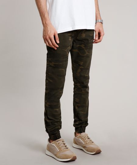 Calca-de-Sarja-Masculina-Jogger-Skinny-Estampada-Camuflada-com-Cordao-Verde-Militar-9627906-Verde_Militar_1 Calca-de-Sarja-Masculina-Jogger-Skinny-Estampada-Camuflada-com-Cordao-Verde-Militar-9627906-Verde_Militar_1