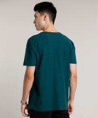 Camiseta-Masculina-Basica-Manga-Curta-Gola-V-Verde-Militar-9652152-Verde_Militar_2