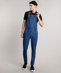 Macacao-Jeans-Masculino-Slim-com-Bolsos-Azul-Escuro-9662727-Azul_Escuro_3 Macacao-Jeans-Masculino-Slim-com-Bolsos-Azul-Escuro-9662727-Azul_Escuro_3