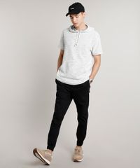 Calca-de-Sarja-Masculina-Jogger-Skinny-Estampada-Quadriculada-com-Cordao-Preta-9628186-Preto_3