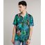 Camisa-Masculina-Estampada-Tropical-Manga-Curta-Preta-9592901-Preto_1