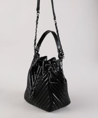Bolsa-Feminina-Bucket-Grande-em-Matelasse-com-Correntes-e-Alca-Removivel-Preta-9604653-Preto_3