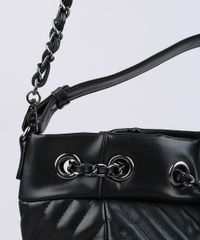 Bolsa-Feminina-Bucket-Grande-em-Matelasse-com-Correntes-e-Alca-Removivel-Preta-9604653-Preto_6