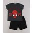 Conjunto-Infantil-Homem-Aranha-de-Camiseta-Manga-Curta-Cinza-Mescla-Escuro---Bermuda-em-Moletom--Preta-9429376-Preto_1