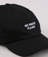 Bone-Masculino-Aba-Curva-com-Bordado--No-photo-please---Preto-9659897-Preto_2