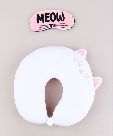 Kit-de-Apoio-de-Pescoco-com-Orelhinhas---Tapa-Olho-de-Gatinho-Branco-9642864-Branco_1