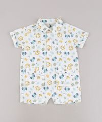 Macaquinho-Infantil-em-Linho-Estampado-de-Bichos-com-Bolsos-Manga-Curta-Off-White-9574524-Off_White_1