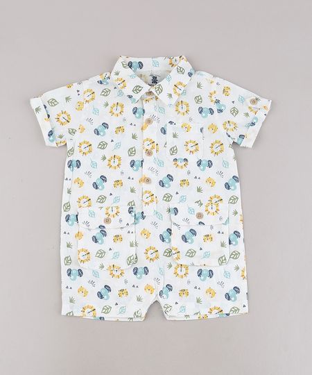 Macaquinho-Infantil-em-Linho-Estampado-de-Bichos-com-Bolsos-Manga-Curta-Off-White-9574524-Off_White_1