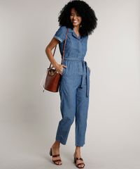 Macacao-Jeans-Feminino-com-Bolsos-e-Faixa-para-Amarrar-Manga-Curta-Azul-Medio-9676271-Azul_Medio_3