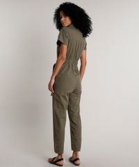 Macacao-Feminino-com-Bolsos-e-Faixa-para-Amarrar-Manga-Curta-Verde-Militar-9676272-Verde_Militar_2