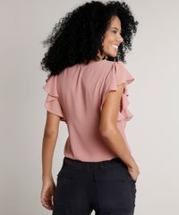 Blusa-Feminina-Bluse-com-Babado-na-Manga-Decote-Redondo-Rose-9570879-Rose_2