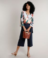Blusa-Feminina-Open-Shoulder-Ampla-Estampada-de-Folhagem-Manga-7-8-Decote-V-Laranja-Claro-9613379-Laranja_Claro_3