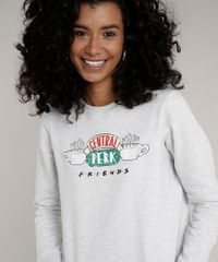 Blusao-Feminino-em-Moletom-Friends-Central-Perk--Cinza-Mescla-Claro-9699267-Cinza_Mescla_Claro_4