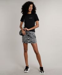 Blusa-Feminina-Friends-Nomes-Manga-Curta-Decote-Redondo-Preta-9701819-Preto_3