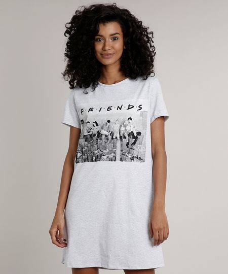 Camisola-Feminina-Friends-Manga-Curta-Cinza-Mescla-Claro-9700685-Cinza_Mescla_Claro_1 Camisola-Feminina-Friends-Manga-Curta-Cinza-Mescla-Claro-9700685-Cinza_Mescla_Claro_1