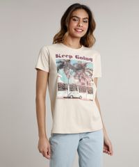 T-Shirt-Feminina-Mindset--Keep-Going--Manga-Curta-Decote-Redondo-Bege-9711622-Bege_1